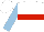 Silk - White, red hoop, light blue sleeves