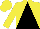 Silk - Yellow, black triangular thirds, yellow cap