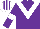 Silk - Purple, White chevron and armlets, White and Purple striped cap