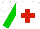 Silk - white, red cross, green sleeves