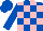 Silk - Royal blue and pink checked