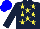 Silk - Dark blue, yellow stars, blue cap