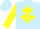 Silk - Light Blue, Yellow Cross of Lorraine and sleeves