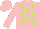 Silk - Pink,lime fisv stars