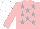 Silk - Pink with silver stars, pink sleeves, white cap