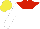 Silk - White, red zigzag yoke, yellow cap