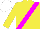 Silk - Yellow, magenta sash, white cap