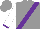 Silk - Grey, purple sash, white sleeves, purple cuffs