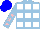 Silk - Light blue and white squares, pink stars on light blue sleeves, blue cap