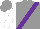 Silk - Grey, purple sash, white sleeves, grey cap