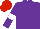 Silk - Purple, white armlets, red cap