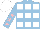 Silk - Light blue and white squares, pink stars on light blue sleeves, white cap