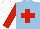 Silk - Light blue, red cross, red sleeves, white cap