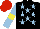 Silk - Black, light blue stars, sleeves, yellow armlets, red cap