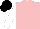 Silk - pink, white sleeves, black cap