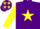 Silk - Purple, Yellow star, Yellow sleeves and stars on cap