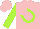 Silk - Pink, lime horseshoe, lime sleeves