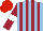 Silk - Light blue, maroon stripes, maroon sleeves, white armbands, red cap