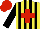 Silk - Yellow, black stripes, red cross, black sleeves, red cap