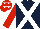 Silk - Dark blue, white cross belts, red sleeves, red cap, white stars