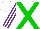 Silk - White, green crossbelts, white, purple stripes sleeves, white cap