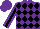 Silk - Purple, black diamonds, black stripe on purple sleeves, purple cap