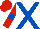 Silk - White, royal blue cross belts, red sleeves, royal blue armlets, and star on red cap