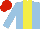 Silk - Light blue, yellow stripe, red cap