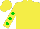 Silk - Yellow, green spots on sleeves