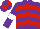 Silk - Purple, red chevrons, purple sleeves, white armlets, purple and red quartered cap