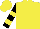 Silk - Yellow, yellow bars on black sleeves