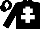 Silk - Black body, white cross of lorraine, black arms, black cap, white diamond