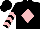 Silk - Black, pink diamond, pink chevrons on black sleeves