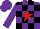 Silk - Purple, black blocks, red star
