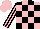 Silk - Pink, black blocks, black stripes on sleeves, pink cap