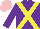 Silk - Purple, yellow crossbelts, pink cap