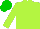 Silk - Lime green, black horse, green cap