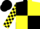 Silk - Black and yellow (quartered), checked sleeves, black cap
