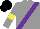 Silk - Grey, purple sash, yellow armlets, black cap