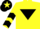 Silk - Yellow, Black inverted triangle and chevrons on sleeves, Black cap, Yellow star