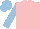 Silk - Pink, light blue sleeves, cap