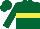 Silk - Forest green, yellow belt, forest green sleeves