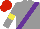 Silk - Grey, purple sash, yellow armlets, red cap