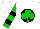 Silk - White, green shamrock on black ball, black bars on green sleeves, white cap