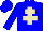 Silk - Big-blue body, beige cross of lorraine, big-blue arms, big-blue cap