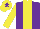 Silk - Purple body, yellow stripe, yellow arms, yellow cap, purple star