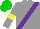 Silk - Grey, purple sash, yellow armlets, green cap