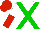 Silk - WHITE, GREEN cross belts, WHITE and RED halved sleeves, RED cap