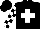 Silk - Black, white cross, black blocks on white sleeves