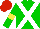 Silk - Green, white crossbelts, green sleeves, yellow armbands, red cap